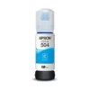 Botella de tinta Epson T504 Cian