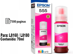Botella de tinta Epson T555 Magenta