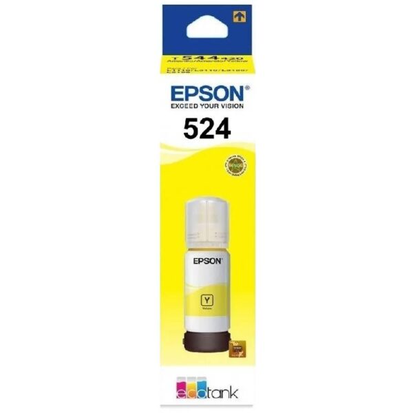 Botella de tinta Epson T524 Amarillo Pigmentada