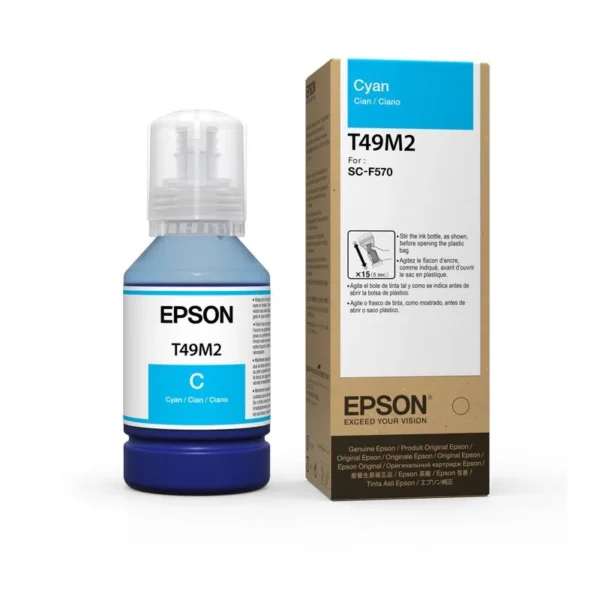 Botella de tinta Epson Ultrachrome DS T49M320 Cian