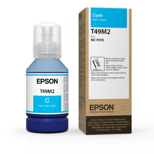 Botella de tinta Epson Ultrachrome XD2 T49H200 Cian