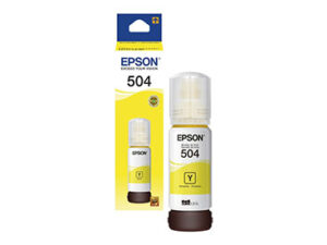 Botella de tinta Epson T504 Amarilla