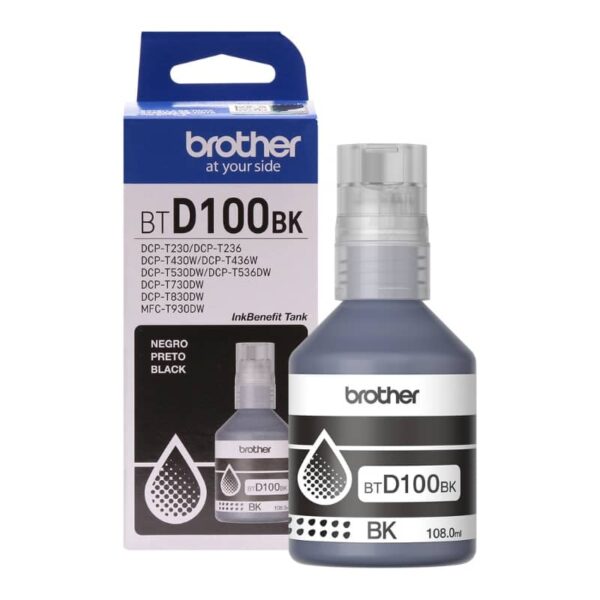Tinta Brother BTD100BK Negro 108ml