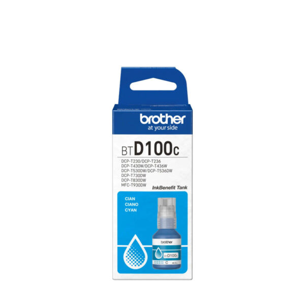 Tinta Brother BTD100C Cian - Imagen 2
